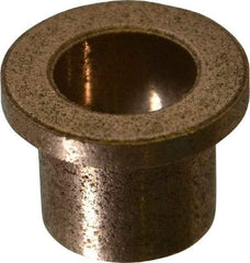 Boston Gear - 1/2" Inside x 5/8" Outside Diam, Oil Impregnated Bronze Sleeve Bearing - 7/8" Flange Outside Diam, 1/8" Flange Thickness, 5/8" OAL - A1 Tooling