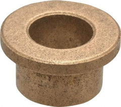 Boston Gear - 1/2" Inside x 11/16" Outside Diam, Oil Impregnated Bronze Sleeve Bearing - 15/16" Flange Outside Diam, 1/8" Flange Thickness, 1/2" OAL - A1 Tooling