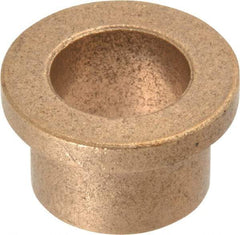 Boston Gear - 5/8" Inside x 13/16" Outside Diam, Oil Impregnated Bronze Sleeve Bearing - 1-1/16" Flange Outside Diam, 5/32" Flange Thickness, 5/8" OAL - A1 Tooling