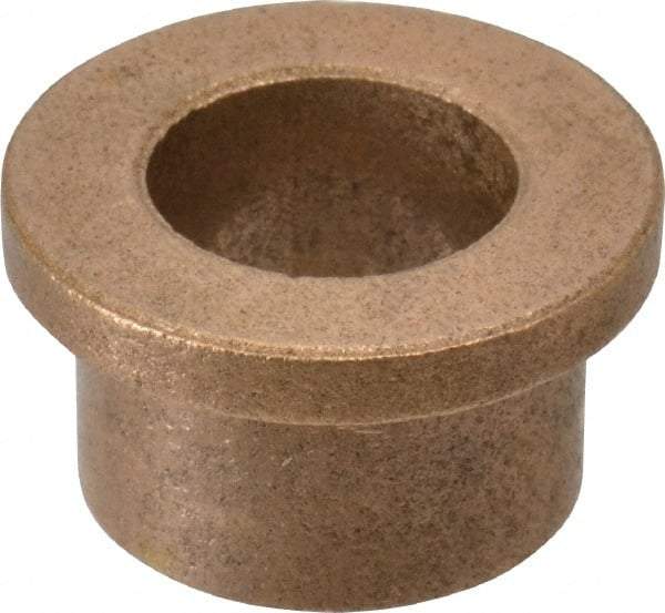 Boston Gear - 5/8" Inside x 7/8" Outside Diam, Oil Impregnated Bronze Sleeve Bearing - 1-1/8" Flange Outside Diam, 5/32" Flange Thickness, 5/8" OAL - A1 Tooling