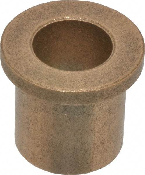 Boston Gear - 5/8" Inside x 7/8" Outside Diam, Oil Impregnated Bronze Sleeve Bearing - 1-1/8" Flange Outside Diam, 5/32" Flange Thickness, 1" OAL - A1 Tooling