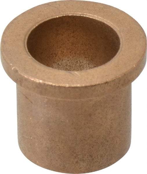 Boston Gear - 3/4" Inside x 15/16" Outside Diam, Oil Impregnated Bronze Sleeve Bearing - 1-3/16" Flange Outside Diam, 5/32" Flange Thickness, 1" OAL - A1 Tooling