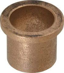 Boston Gear - 7/8" Inside x 1" Outside Diam, Oil Impregnated Bronze Sleeve Bearing - 1-1/4" Flange Outside Diam, 5/32" Flange Thickness, 1" OAL - A1 Tooling