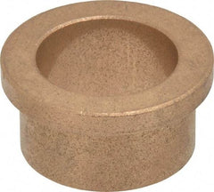 Boston Gear - 1" Inside x 1-1/4" Outside Diam, Oil Impregnated Bronze Sleeve Bearing - 1-1/2" Flange Outside Diam, 3/16" Flange Thickness, 3/4" OAL - A1 Tooling