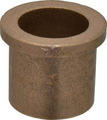 Boston Gear - 1" Inside x 1-1/4" Outside Diam, Oil Impregnated Bronze Sleeve Bearing - 1-1/2" Flange Outside Diam, 3/16" Flange Thickness, 1-1/4" OAL - A1 Tooling