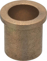 Boston Gear - 1" Inside x 1-1/4" Outside Diam, Oil Impregnated Bronze Sleeve Bearing - 1-1/2" Flange Outside Diam, 3/16" Flange Thickness, 1-1/2" OAL - A1 Tooling