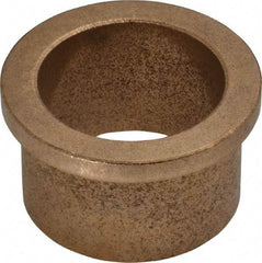 Boston Gear - 1-1/4" Inside x 1-1/2" Outside Diam, Oil Impregnated Bronze Sleeve Bearing - 1-3/4" Flange Outside Diam, 3/16" Flange Thickness, 1" OAL - A1 Tooling