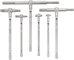 TESA Brown & Sharpe - 6 Piece, 5/16 to 6 Inch, Satin Chrome Finish, Telescoping Gage Set - Includes Plastic Case - A1 Tooling