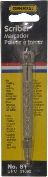 General - 5-3/4" OAL Pocket Scriber - Steel - A1 Tooling