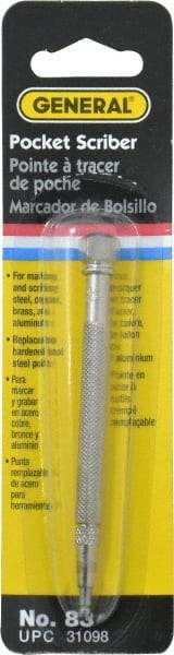 General - 4-3/4" OAL Pocket Scriber - Steel - A1 Tooling