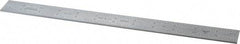 PEC Tools - 12 Inch Long Blade, 4R Graduation Combination Square Blade - Satin Chrome Finish, Steel, 1/64, 1/32 1/16 and 1/8 Inch Graduation - A1 Tooling