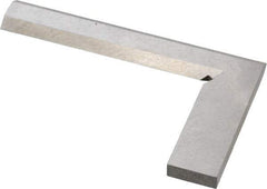 Value Collection - 3-1/8" Blade Length, 2" Base Length Steel Square - 0.0011" Accuracy, Beveled Edge - A1 Tooling