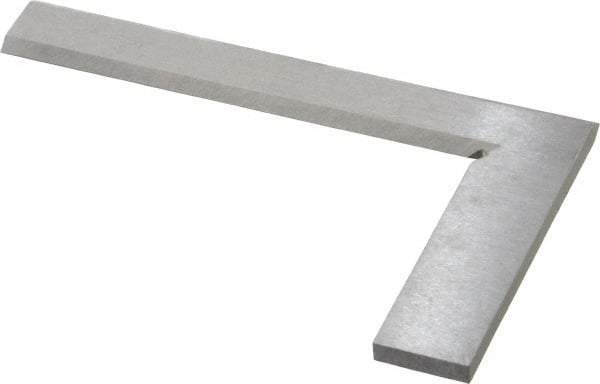 Value Collection - 5" Blade Length, 3" Base Length Steel Square - 0.0013" Accuracy, Beveled Edge - A1 Tooling