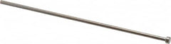 Gibraltar - 2.2mm Pin Diam, 4mm Head Diam x 2mm Head Height, 100mm OAL, Straight Ejector Pin - Steel, 98mm Pin Length - A1 Tooling