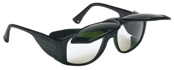 Uvex - Clear Lenses, Framed Welding Glasses - Scratch Resistant, Black Plastic Frame, Size Universal, Wrap Around - A1 Tooling