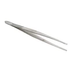 Value Collection - 7" OAL Stainless Steel Assembly Tweezers - Blunt, Serrated Points - A1 Tooling