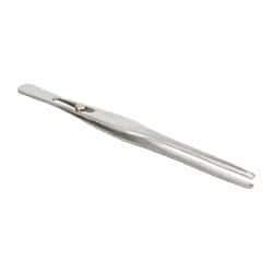 Value Collection - 6-1/2" OAL Stainless Steel Assembly Tweezers - Slide Lock, Blunt Points - A1 Tooling