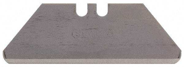 Stanley - 5 Piece Carbon Steel Utility Knife Blade - 1-7/8" OAL, 0.024" Blade Thickness - A1 Tooling