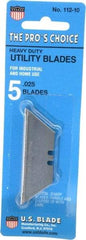 U.S. Blade - 5 Piece Steel Utility Knife Blade - 0.025" Blade Thickness - A1 Tooling