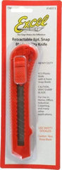 Excel - Snap Utility Knife - Red Plastic Handle, 1 Blade Included - A1 Tooling