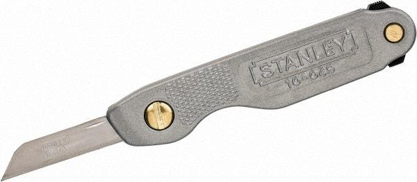 Stanley - 4-1/4" OAL, Straight Pocket Knife - 1 Blade - A1 Tooling