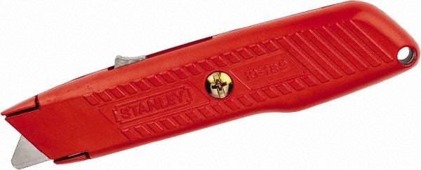 Stanley - Retractable Utility Knife - Orange Handle, 1 Blade Included - A1 Tooling