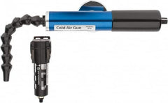 Vortec - 8" Long Hose, 900 BTU/Hr Air Capacity, 1 Outlet, Cold Air Gun Kit - 10-5/8" Tank/Unit Length, 6.63" High Tank/Unit, Includes Adjustable Cold Air Gun, Magnetic Base, 5 Micron Auto-Drain Filter - A1 Tooling