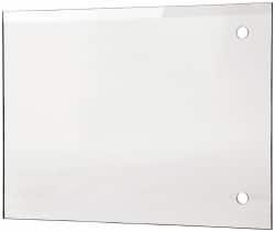 PRO-SAFE - Acrylic Flat Shield - 6" Wide x 8" Long x 1/8" Thick, Magnetic Base, For General Purpose Use - A1 Tooling