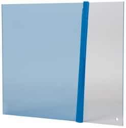 PRO-SAFE - Acrylic Flat Shield - 8" Wide x 10" Long x 1/8" Thick, Magnetic Base, For General Purpose Use - A1 Tooling