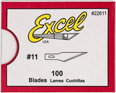 Excel - 100 Piece Steel Hobby Blade - 1-9/16" OAL - A1 Tooling