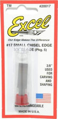 Excel - 5 Piece Steel Hobby Blade - 1-1/2" OAL - A1 Tooling