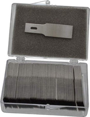 Excel - 100 Piece Steel Hobby Blade - 1-13/16" OAL - A1 Tooling