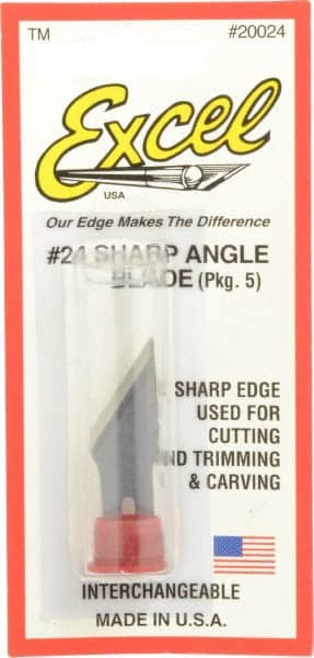 Excel - 5 Piece Steel Hobby Blade - 1-1/2" OAL - A1 Tooling