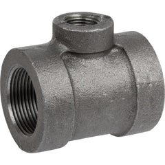 Black Pipe Fittings; Fitting Type: Reducing Branch Tee; Fitting Size: 1-1/4″ x 1/2″; Material: Malleable Iron; Finish: Black; Fitting Shape: Tee; Thread Standard: NPT; Connection Type: Threaded; Lead Free: No; Standards:  ™ASME ™B1.2.1;  ™ASME ™B16.3; AST