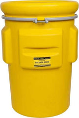 Eagle - 95 Gallon Capacity, Metal Band with Bolt Closure, Yellow Salvage Drum - 55 Gallon Container, Polyethylene, 748 Lb. Capacity, UN 1H2/X340/S Listing - A1 Tooling