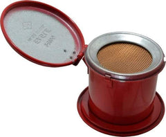 Eagle - 1/2 Pint Capacity, Coated Steel, Red Bench Can - 3-1/2 Inch High x 4-1/4 Inch Diameter, Includes Lid - A1 Tooling