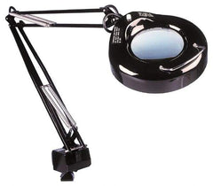 Value Collection - 38 Inch, Swing Arm, Clamp on, Fluorescent, Black, Magnifying Task Light - 22 Watt, 1.75x Magnification, 5 Inch Wide, 5 Inch Long - A1 Tooling