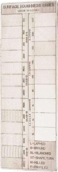Value Collection - 2 to 500 micro Inch Surface Finish, Surface Finish Comparator - 22 Specimens - A1 Tooling