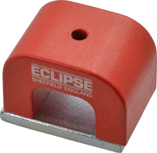 Eclipse - 1 Hole, 0.1969" Hole Diam, 1-3/16" Overall Width, 1-49/64" Deep, 1-3/16" High, 26 Lb Average Pull Force, Alnico Power Magnets - 11mm Pole Width, 550°C Max Operating Temp, Grade 5 Alnico - A1 Tooling