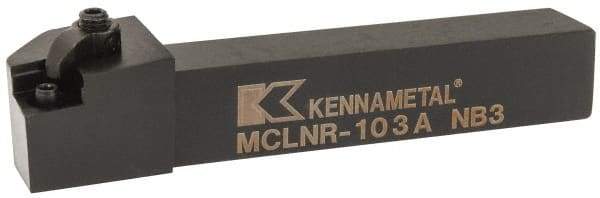 Kennametal - MCLN, Right Hand Cut, 5° Lead Angle, 5/8" Shank Height x 5/8" Shank Width, Negative Rake Indexable Turning Toolholder - 4" OAL, CN..32. Insert Compatibility, Series Kenloc - A1 Tooling