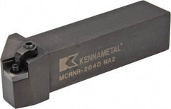 Kennametal - MCRN, Right Hand Cut, 15° Lead Angle, 1-1/4" Shank Height x 1-1/4" Shank Width, Negative Rake Indexable Turning Toolholder - 6" OAL, CN..43. Insert Compatibility, Series Kenloc - A1 Tooling