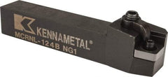 Kennametal - MCRN, Left Hand Cut, 15° Lead Angle, 3/4" Shank Height x 3/4" Shank Width, Negative Rake Indexable Turning Toolholder - 4-1/2" OAL, CN..43. Insert Compatibility, Series Kenloc - A1 Tooling