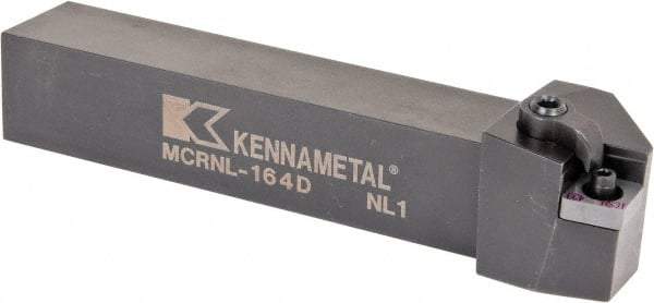 Kennametal - MCRN, Left Hand Cut, 15° Lead Angle, 1" Shank Height x 1" Shank Width, Negative Rake Indexable Turning Toolholder - 6" OAL, CN..43. Insert Compatibility, Series Kenloc - A1 Tooling