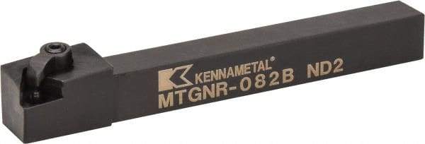 Kennametal - MTGN, Right Hand Cut, 0° Lead Angle, 1/2" Shank Height x 1/2" Shank Width, Negative Rake Indexable Turning Toolholder - 4-1/2" OAL, TN..22. Insert Compatibility, Series Kenloc - A1 Tooling