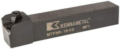 Kennametal - MTFN, Right Hand Cut, 0° Lead Angle, 1" Shank Height x 1" Shank Width, Negative Rake Indexable Turning Toolholder - 6" OAL, TN..43. Insert Compatibility, Series Kenloc - A1 Tooling