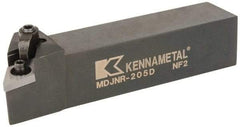 Kennametal - MDJN, Right Hand Cut, 3° Lead Angle, 1-1/4" Shank Height x 1-1/4" Shank Width, Negative Rake Indexable Turning Toolholder - 6" OAL, DN..54. Insert Compatibility, Series Kenloc - A1 Tooling