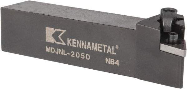 Kennametal - MDJN, Left Hand Cut, 3° Lead Angle, 1-1/4" Shank Height x 1-1/4" Shank Width, Negative Rake Indexable Turning Toolholder - 6" OAL, DN..54. Insert Compatibility, Series Kenloc - A1 Tooling