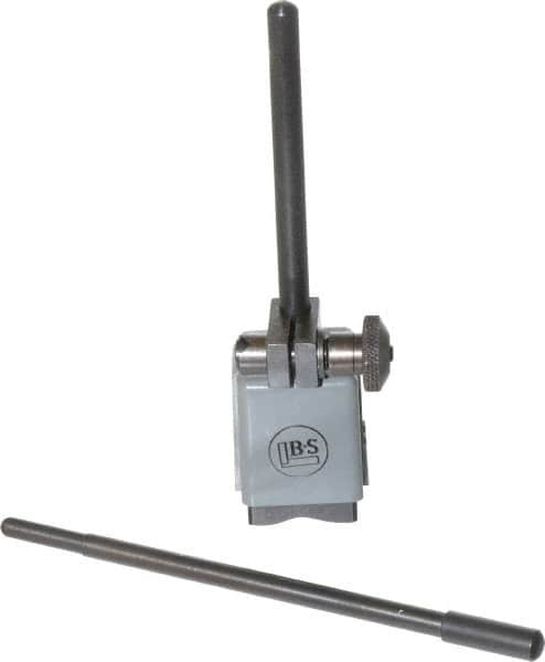 TESA Brown & Sharpe - 1-1/4" Long x 1-1/4" Wide x 1-3/4" High Magnetic Indicator Base with Holders - 4-1/2" Rod Length, Post Arm (Fixed Upright) - A1 Tooling