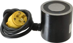 Mag-Mate - 3" Diam, 25 Watts, 370 Lb Max Magnetic Pull Electromagnet - 5/16-18 Thread, 120 AC Output Voltage - A1 Tooling