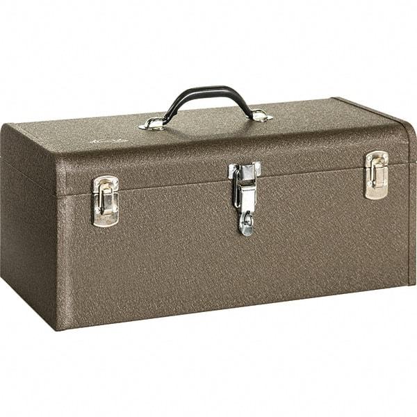 Kennedy - 1 Tray Tool Box - 20-1/8" Wide x 7-1/8" Deep x 7-1/4" High, Steel, Brown - A1 Tooling